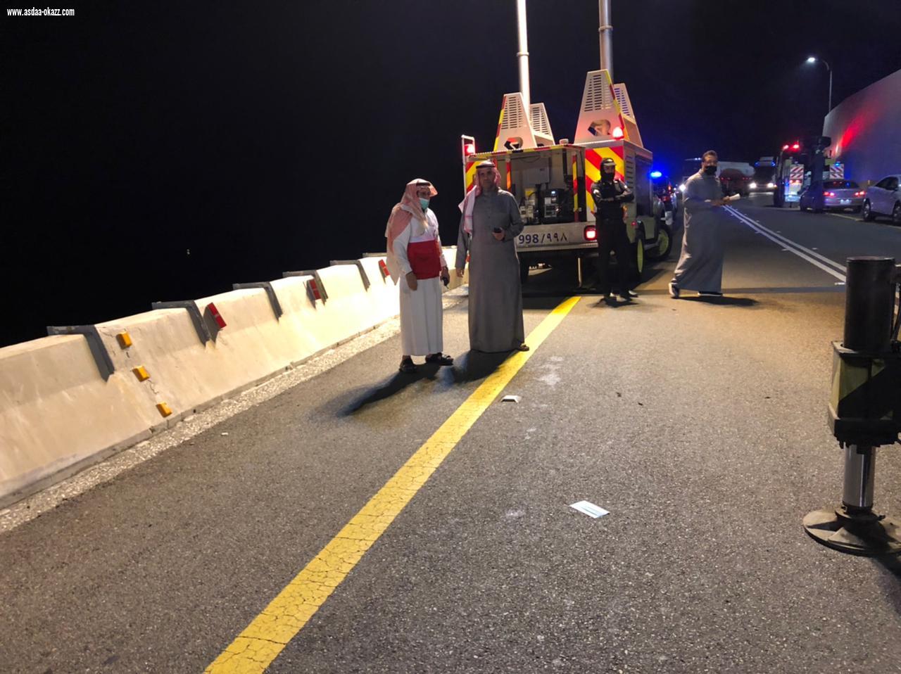 اصابه ثلاث ووفاه في حادث بعقبه الملك فهدبالباحة نفق١٧