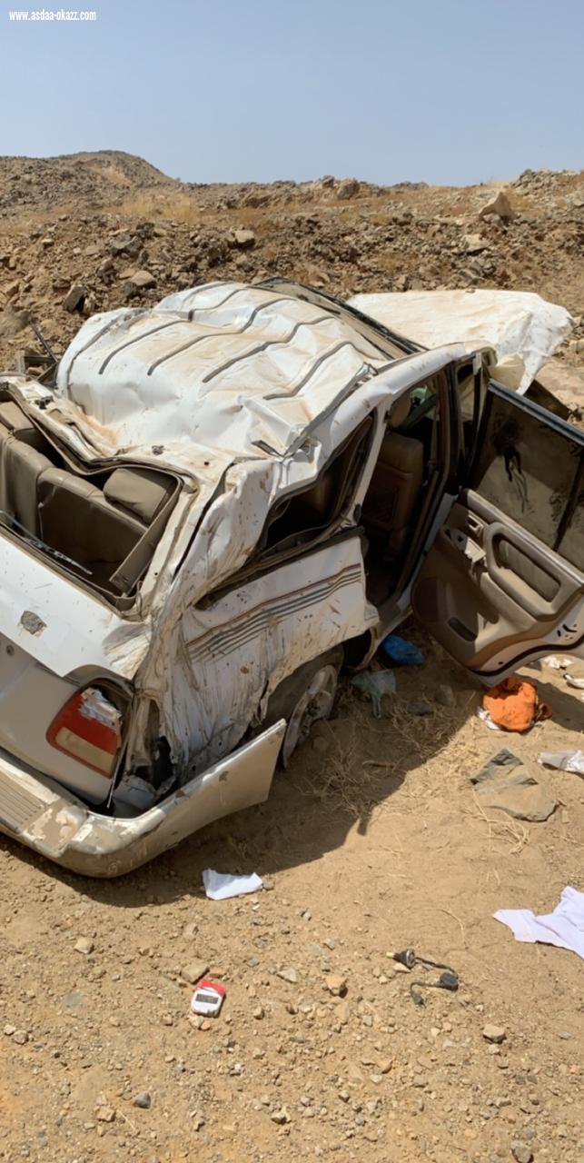 هيئة الهلال الاحمر بالباحة يتلقى بلاغ عن وقوع حادث أنقلاب صباح اليوم بمحافظة قلوه طريق الصعاليك