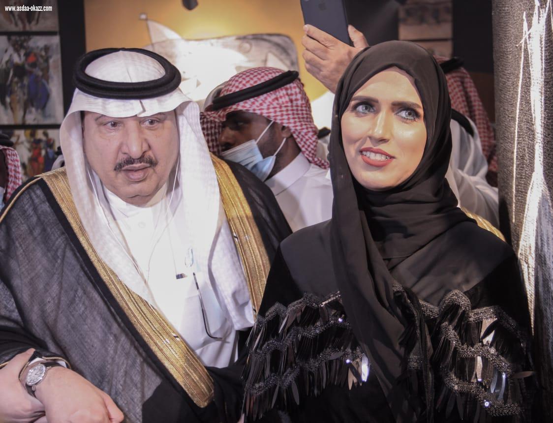 *الأمير عبدالعزيز بن ناصر يدشن معرض غيث الأماني التشكيلي بجدة*