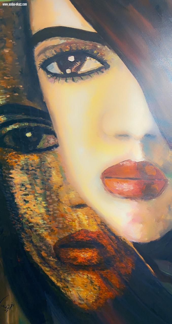 الاميره دعاء بنت محمد تفتح معرض، الفنانة زهور المنديل بعنوان ( إمرأة الفصول ) 