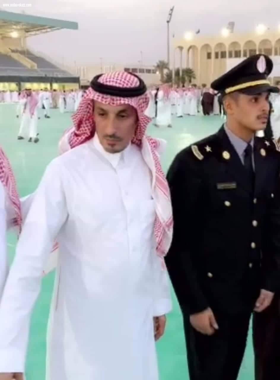 الزميل سعود الشيباني يحتفل بتخرج أبنه مشعل ملازم