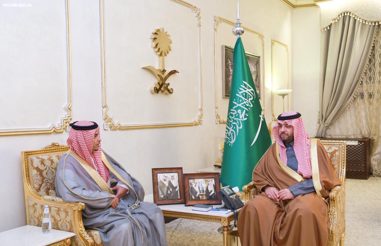  أمير الحدود الشمالية يستقبل مدير عام فرع صندوق التنمية الزراعية بالمنطقة