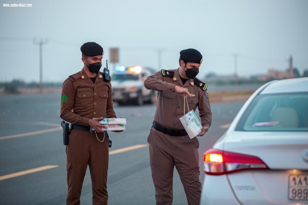 القوات الخاصة لأمن الطرق تشارك أبناء الوطن احتفالهم باليوم الوطني الواحد والتسعين 