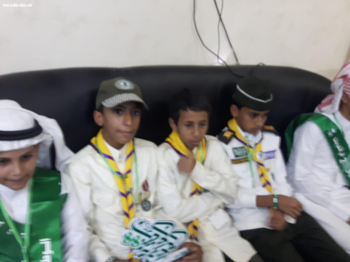 زيارة متوسطة العيدابي الاولى لمركز  شرطة العيدابي بمناسبة  اليوم الوطني 88