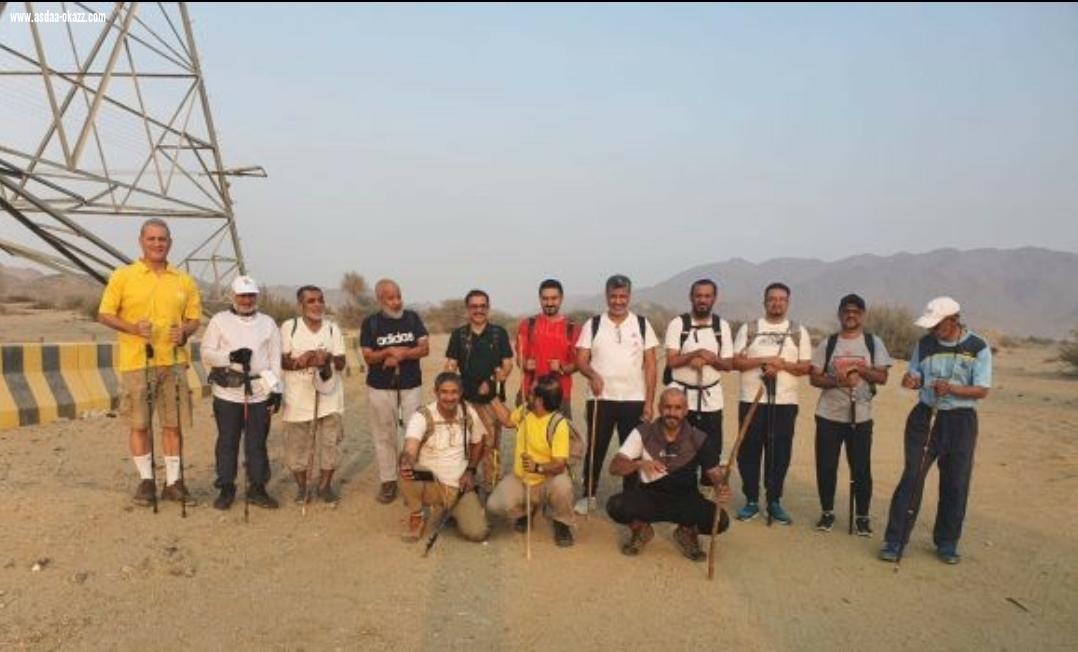 فريق (5)  نجوم للياقة البدنيةوالهايكنق والسير الطويل بجدة ينظم فعالية بمسافة(23)كم