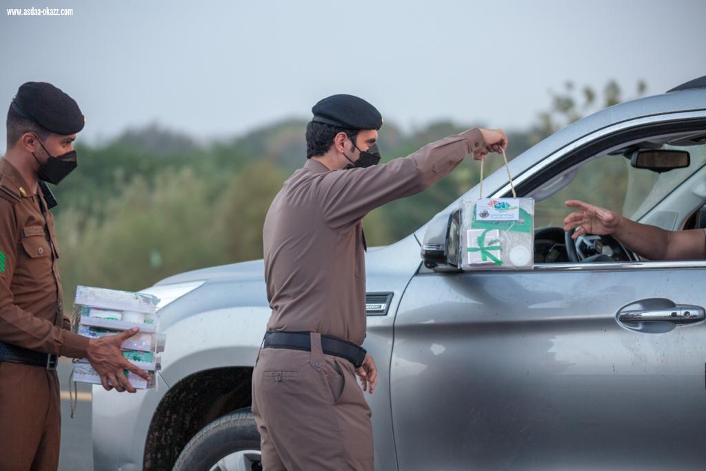 القوات الخاصة لأمن الطرق تشارك أبناء الوطن احتفالهم باليوم الوطني الواحد والتسعين 