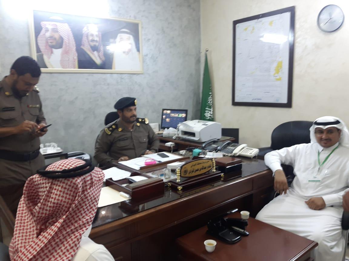 زيارة متوسطة العيدابي الاولى لمركز  شرطة العيدابي بمناسبة  اليوم الوطني 88