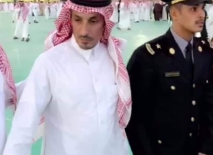 الزميل سعود الشيباني يحتفل بتخرج أبنه مشعل ملازم