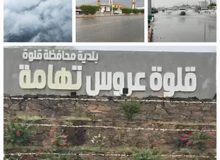 أمطار متوسطة على محافظة قلوة اليوم الأحد… مشهد ينعش الأرض ويُحيي في القلوب معنى الاستسقاء