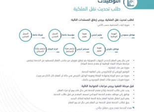 المياه الوطنية» توضح المستندات المطلوبة لنقل ملكية العداد